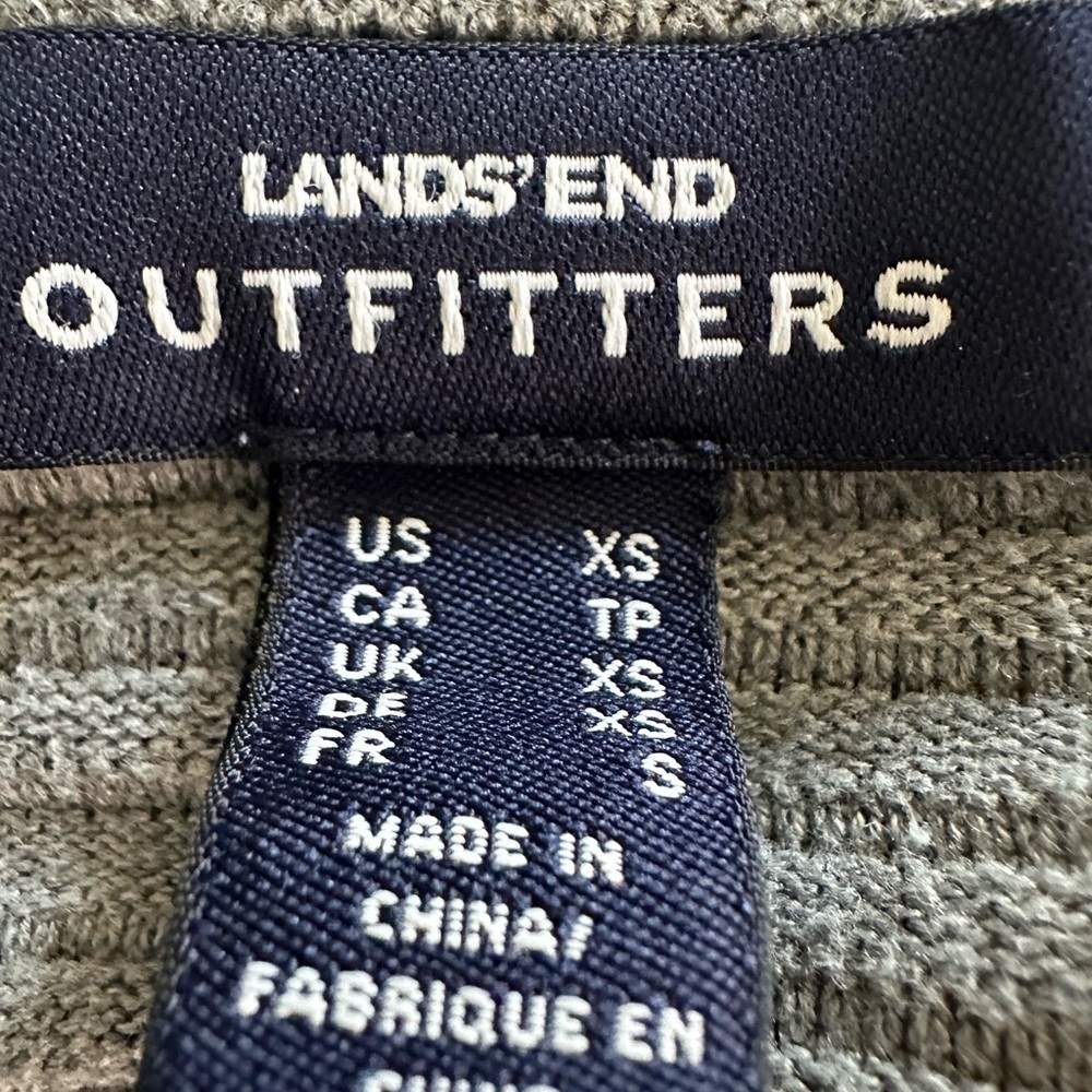 Lands’ End Outfitters Gray Zip-Front Knit Jacket | Size XS - Picture 15 of 17